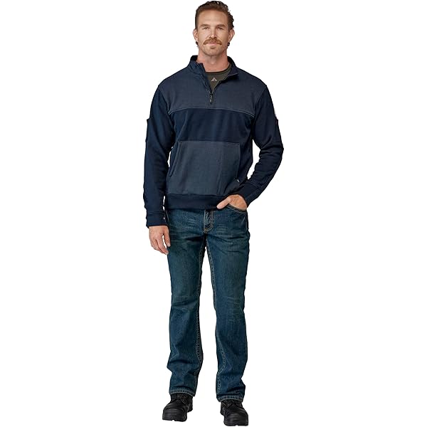 Amazon.com: Bulwark Men's 1/4 Zip Flex Knit, Black, Medium